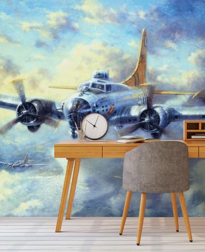 Flying Fortress Mural van Kevin Walsh