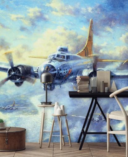 Flying Fortress Mural by Kevin Walsh Flying Fortress Mural by Kevin Walsh
