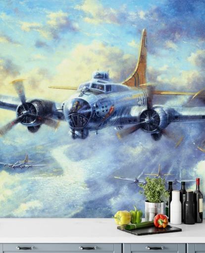 Flying Fortress Mural by Kevin Walsh