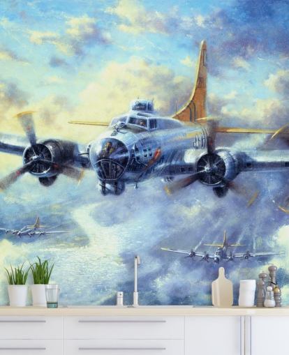 Flying Fortress Mural by Kevin Walsh Flying Fortress Mural by Kevin Walsh