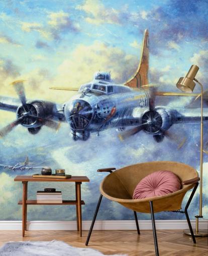 Mural Fortaleza voladora de Kevin Walsh