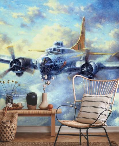 Murale Flying Fortress par Kevin Walsh Murale Flying Fortress par Kevin Walsh