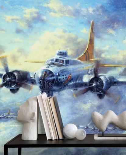 Flying Fortress Mural van Kevin Walsh Flying Fortress Mural van Kevin Walsh
