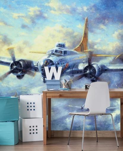 Murale con Fortezza Volante di Kevin Walsh