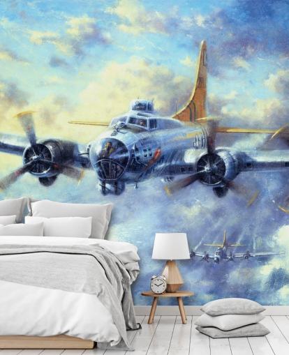 Fliegende Festung Wandbild von Kevin Walsh