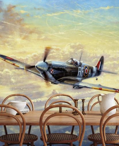 Flying Spitfire Wallpaper by Kevin Walsh Flying Spitfire Wallpaper by Kevin Walsh