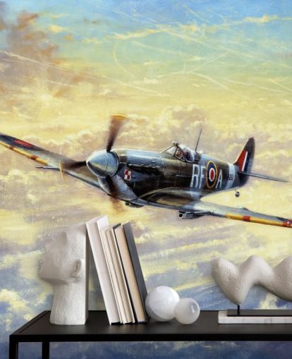 Flying Spitfire Wallpaper by Kevin Walsh