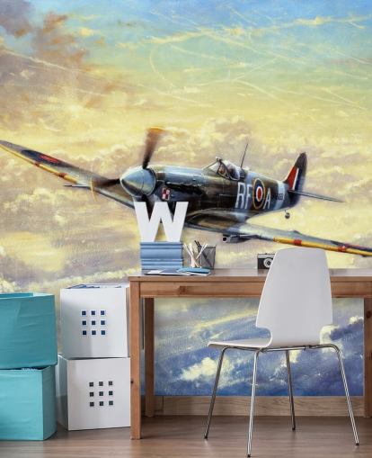 Papier peint Flying Spitfire par Kevin Walsh