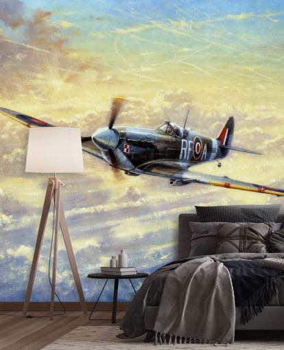 Papier peint Flying Spitfire par Kevin Walsh