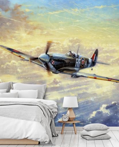 Flying Spitfire Wallpaper by Kevin Walsh