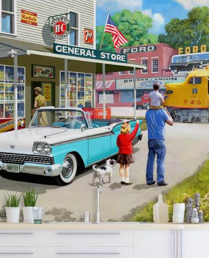 Peinture murale American Classics par Kevin Walsh