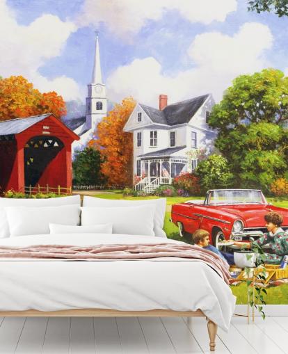 Lazy Days Bakgrunn Mural av Kevin Walsh Lazy Days Bakgrunn Mural av Kevin Walsh