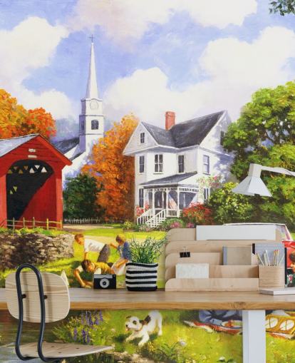 Lazy Days Behangmuurschildering van Kevin Walsh