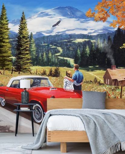 A Stop to Look Back Residential Home Wallpaper