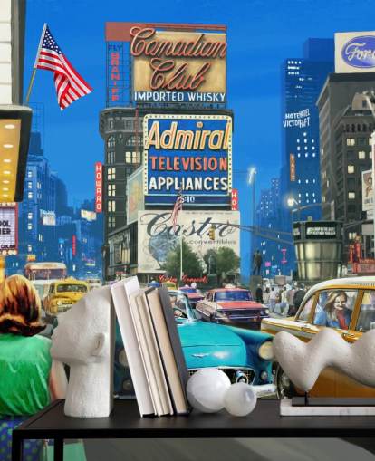 Vintage Times Square Mural af Kevin Walsh