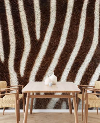 Brown Zebra Print Wallpaper Mural Brown Zebra Print Wallpaper Mural