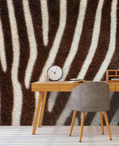 Brown Zebra Print Wallpaper Mural Brown Zebra Print Wallpaper Mural