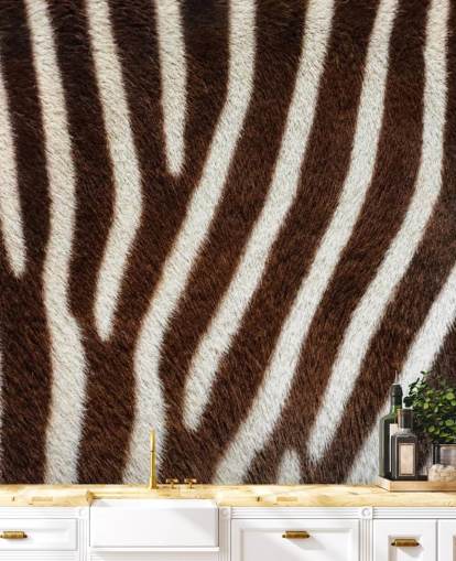 Brown Zebra Print Wallpaper Mural Brown Zebra Print Wallpaper Mural