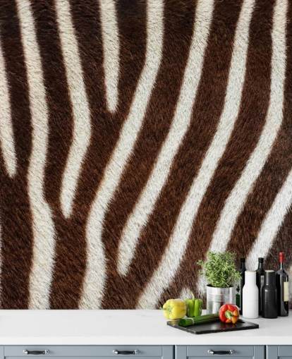 Brown Zebra Print Wallpaper Mural Brown Zebra Print Wallpaper Mural