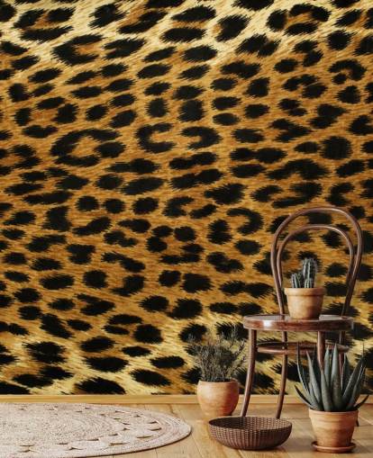 Papel pintado Estampado leopardo