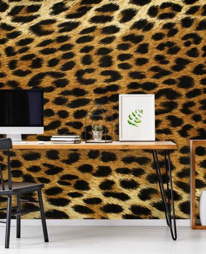 Decorazione murale con stampa leopardata Decorazione murale con stampa leopardata