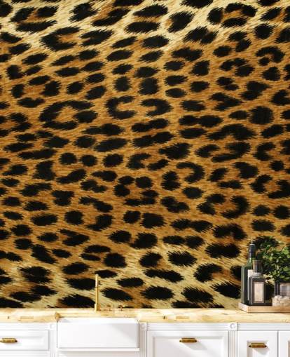 Leopard Print Wallpaper Mural Leopard Print Wallpaper Mural