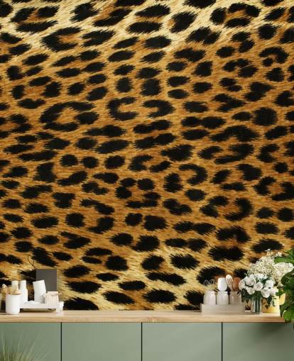 Leopard Print Tapet Mural