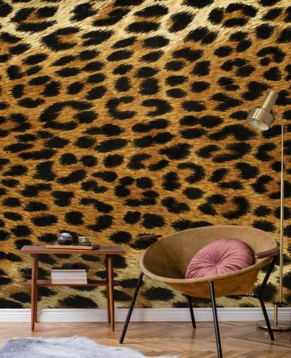 Papel pintado Estampado leopardo