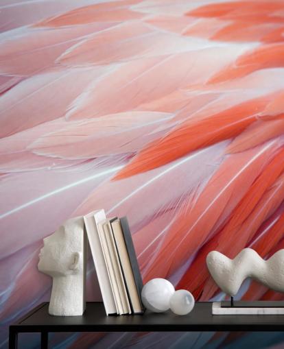 Fabelhafte Flamingofedern Fototapete Fabelhafte Flamingofedern Fototapete