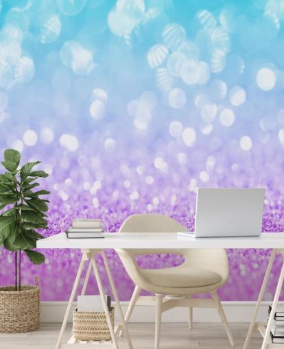 Abstract Blue and Purple Glitter Mural Abstract Blue and Purple Glitter Mural