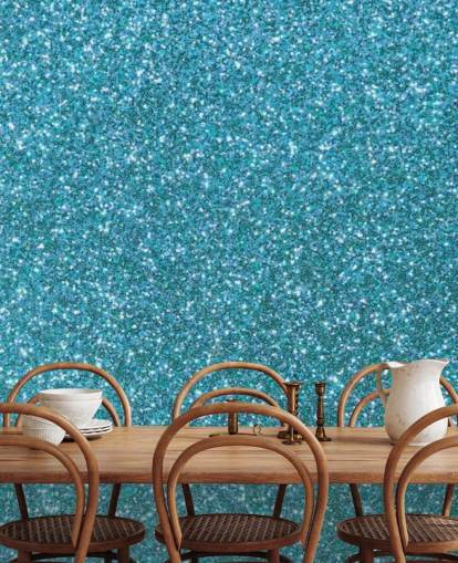 Carta da parati murale con glitter blu Carta da parati murale con glitter blu