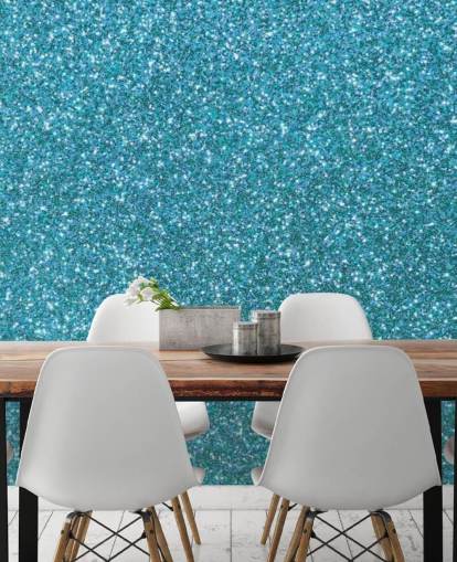Blue Glitter Wallpaper Mural Blue Glitter Wallpaper Mural