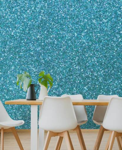 Sininen Glitter Taustakuva Seinämaalaus Sininen Glitter Taustakuva Seinämaalaus