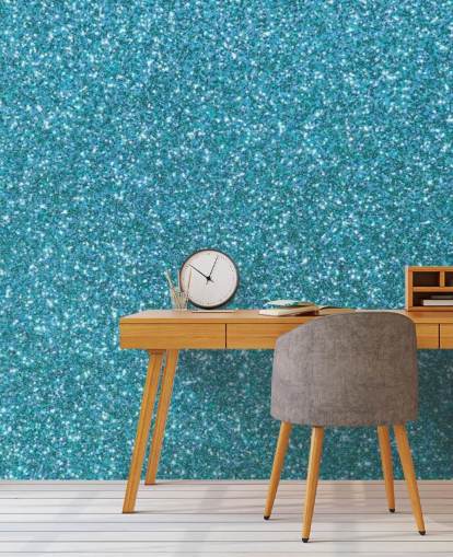 Papel pintado Brillo azul