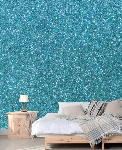 Papel pintado Brillo azul
