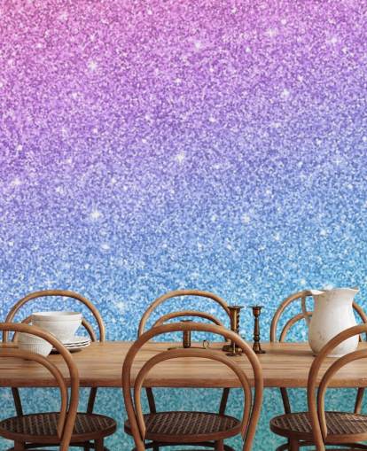 blue, pink and purple glitter wallpaper mural called Slanted Blue and Purple Glitter for kid's bedroom blue, pink and purple glitter wallpaper mural called Slanted Blue and Purple Glitter for kid's bedroom