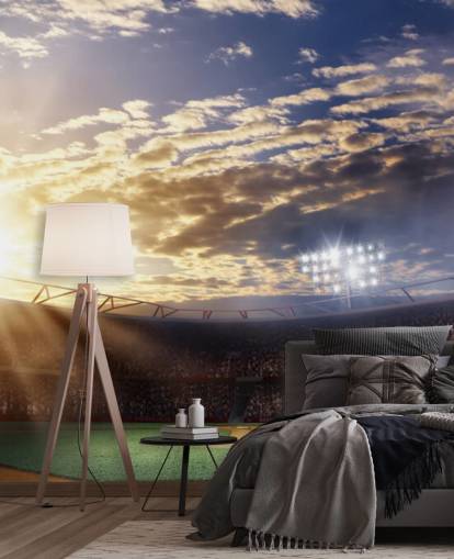 Sunset Baseball muurschildering