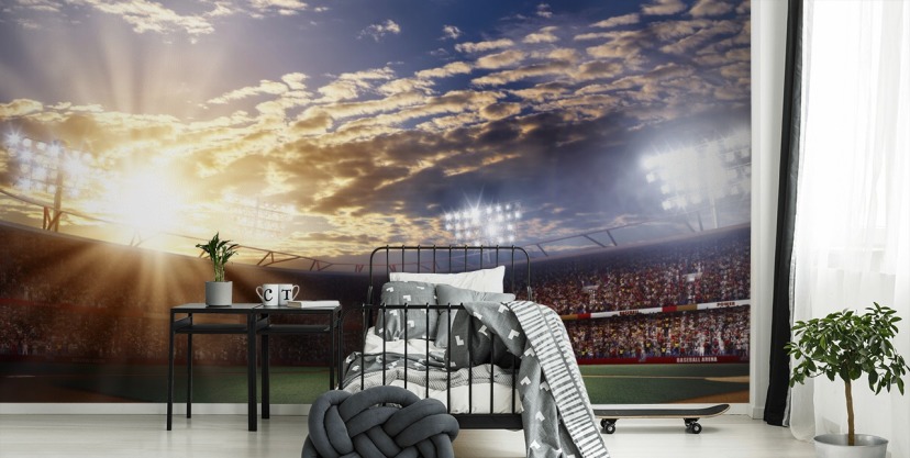 Sunset Baseball Sport Wallpaper