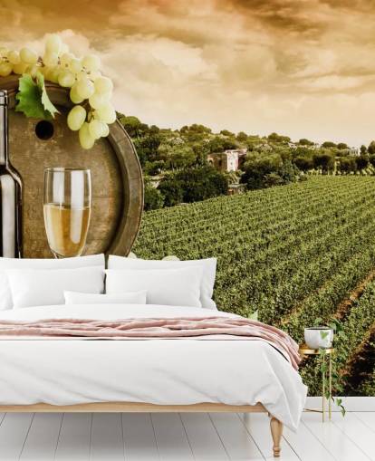 Wine and Vineyard Wine Wallpaper
