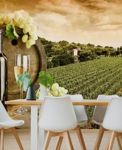 Wine and Vineyard Wine Wallpaper