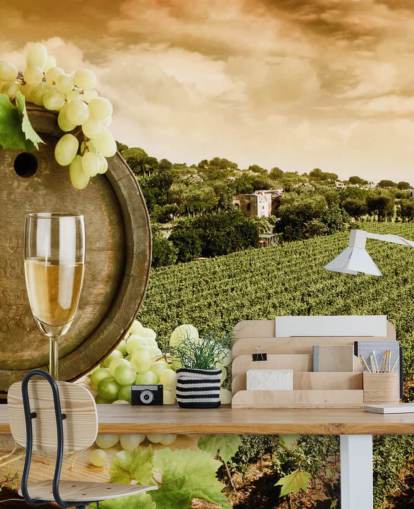 Wine and Vineyard Wine Wallpaper