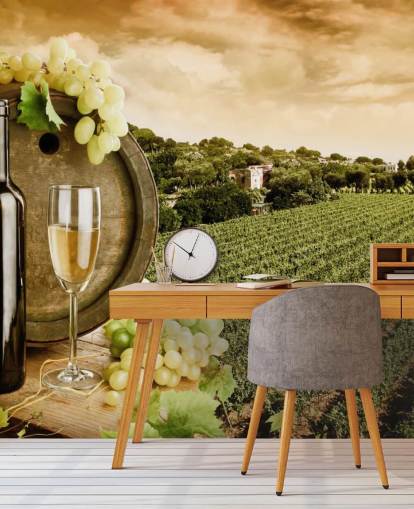 Wine and Vineyard Wine Wallpaper