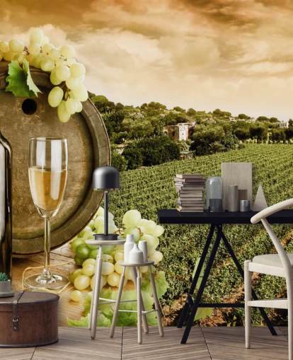 Wine and Vineyard Wine Wallpaper
