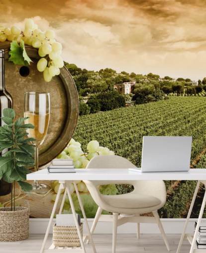 Wine and Vineyard Wine Wallpaper