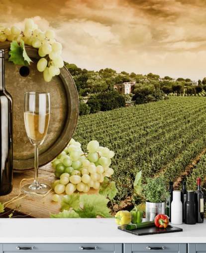 Wine and Vineyard Wine Wallpaper
