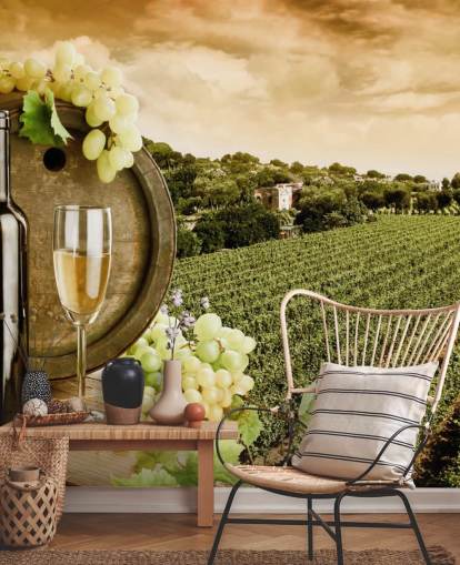 Wine and Vineyard Wine Wallpaper