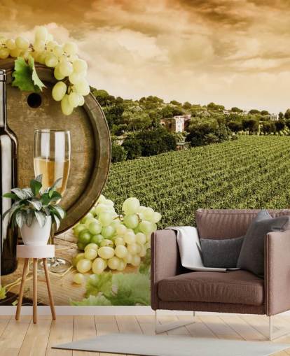 Wine and Vineyard Wine Wallpaper