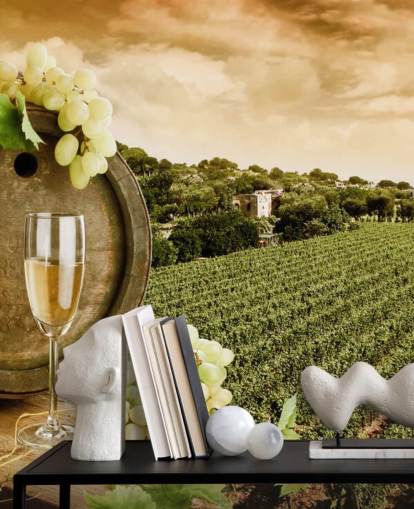 Wine and Vineyard Wine Wallpaper