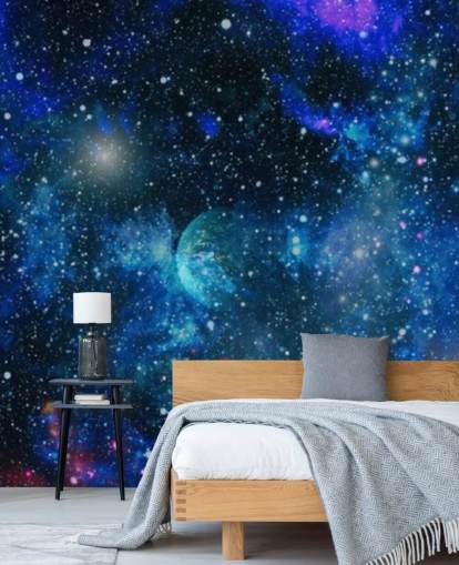 planets and stars wallpaper