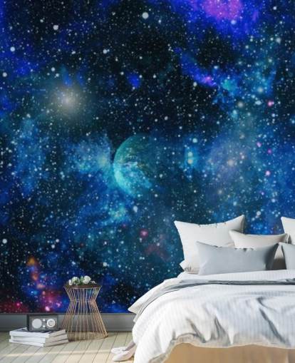 fond d'écran planètes et étoiles